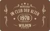 Frühstücksbrettchen CLUB DER ALTEN WILDEN 1978