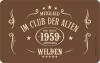 Frühstücksbrettchen CLUB DER ALTEN WILDEN 1959