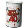 Geschenkdose Happy Birthday 40 Geburtstag