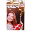 Folienballon 7 Jahre Geburtstag Kind Deko selbstaufblasend