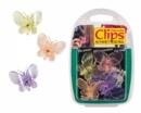 Clips für Orchideen, 6 Stück im Blisterpack, Schmetterling gemischt bunt
