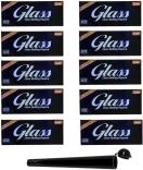 raupir Set 10 Heftchen GLASS Clear King Size transparentes Zigarettenpapier