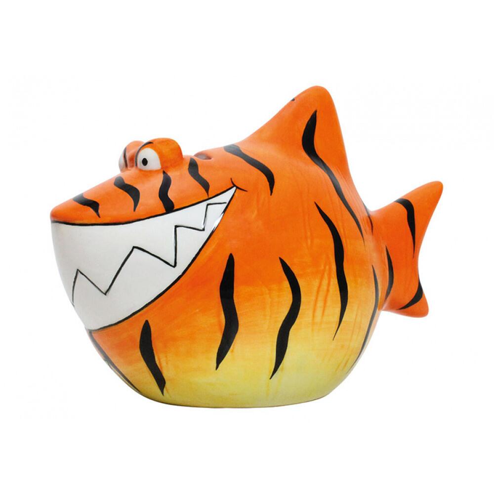 Spardose Tiger Hai Keramik