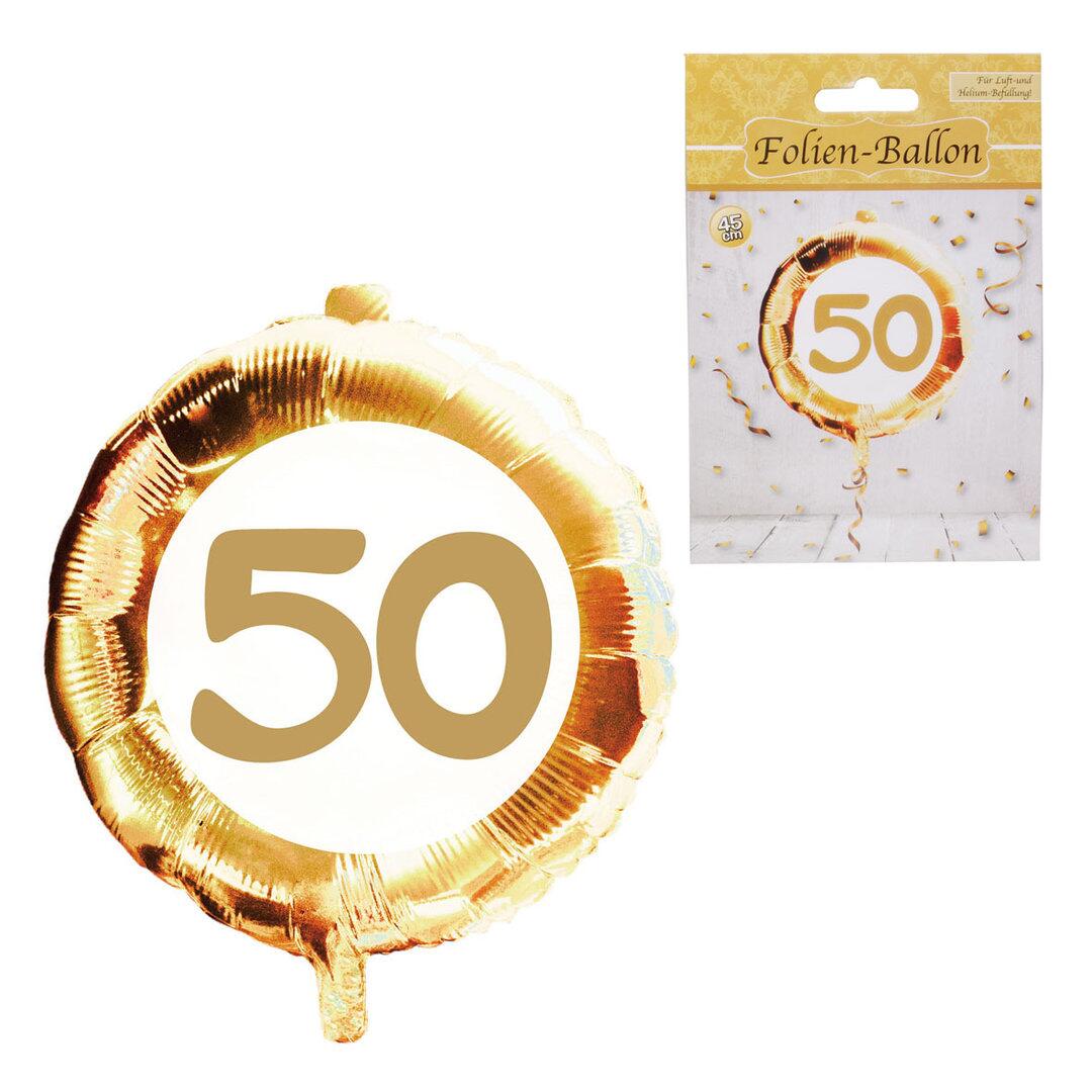 Folienballon 50 Goldene Hochzeit