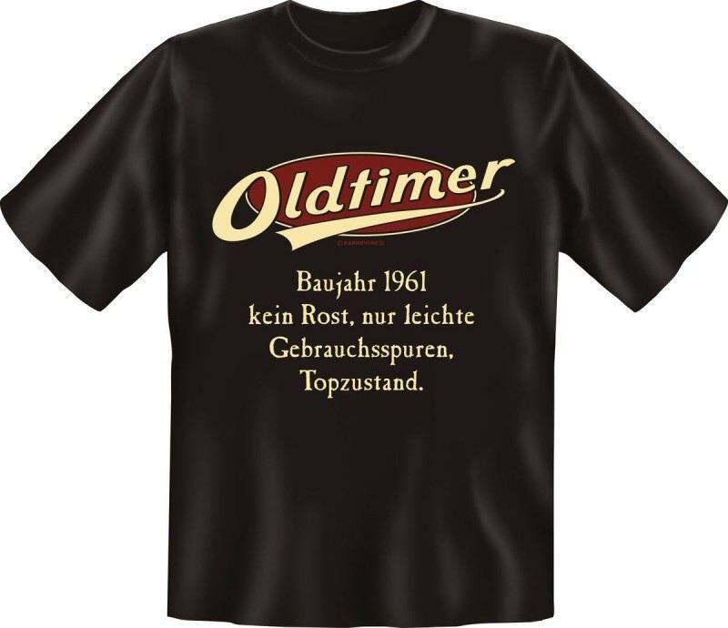 Fun-Shirt mit Spruch: OLDTIMER BAUJAHR 1961