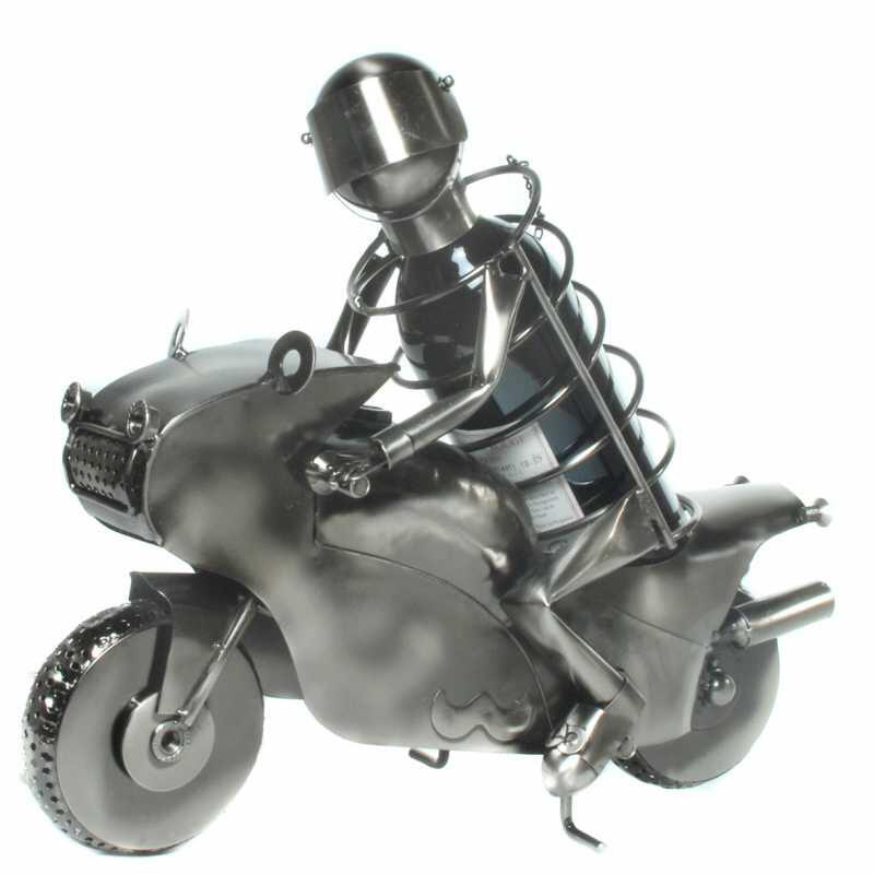 Flaschenhalter Motorrad Biker aus Metall