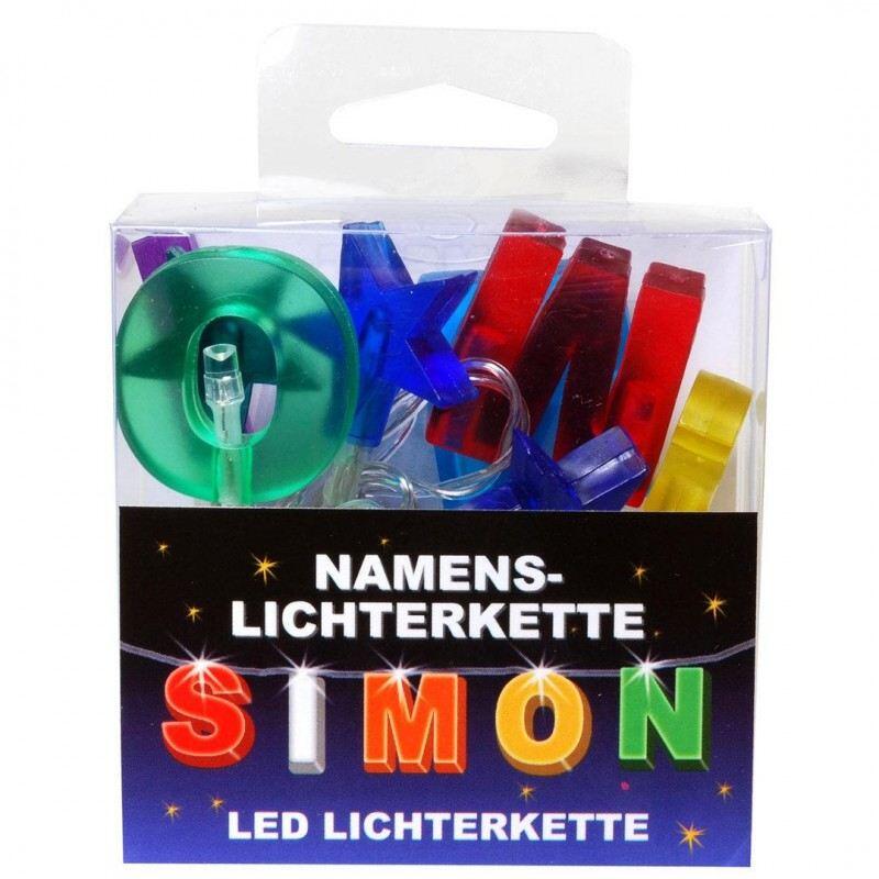 LED Namens-Lichterkette SIMON