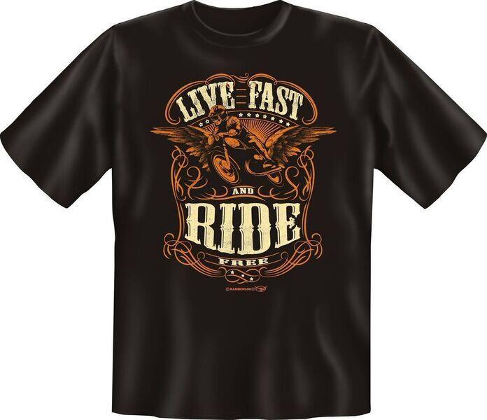 T-Shirt LIVE FAST AND RIDE FREE