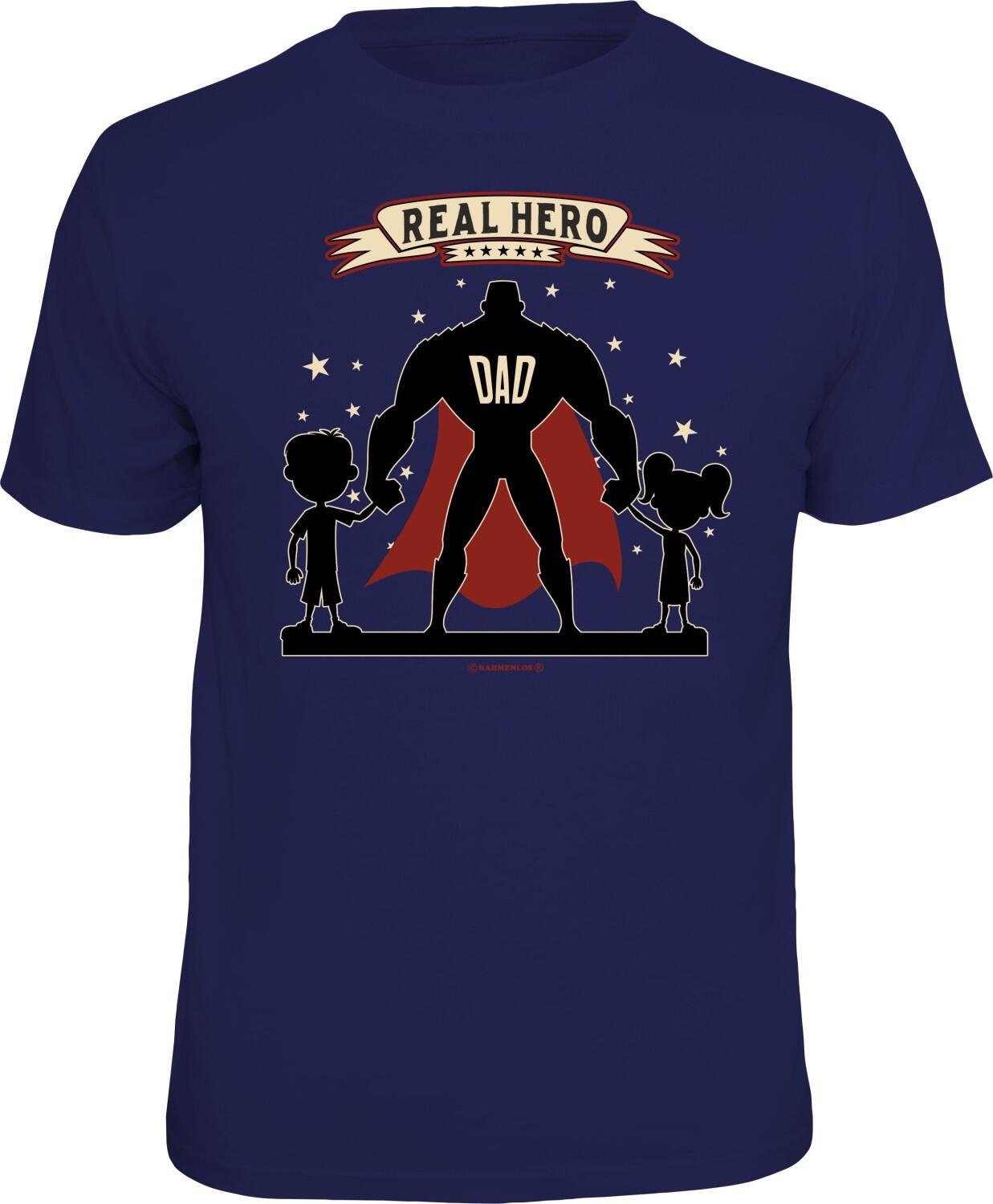 T-Shirt für Väter ECHTE HELDEN REAL HEROS
