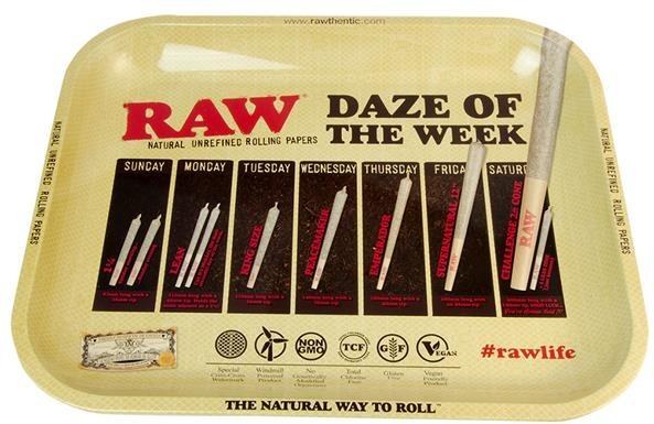 Drehtablett Rolling Tray RAW Daze of the Week