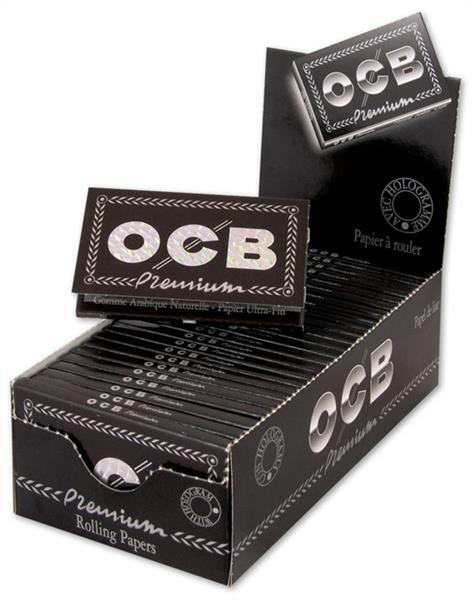 1 Heftchen OCB Schwarz Premium No. 4 Papier (Doppel)  Zigarettenpapier