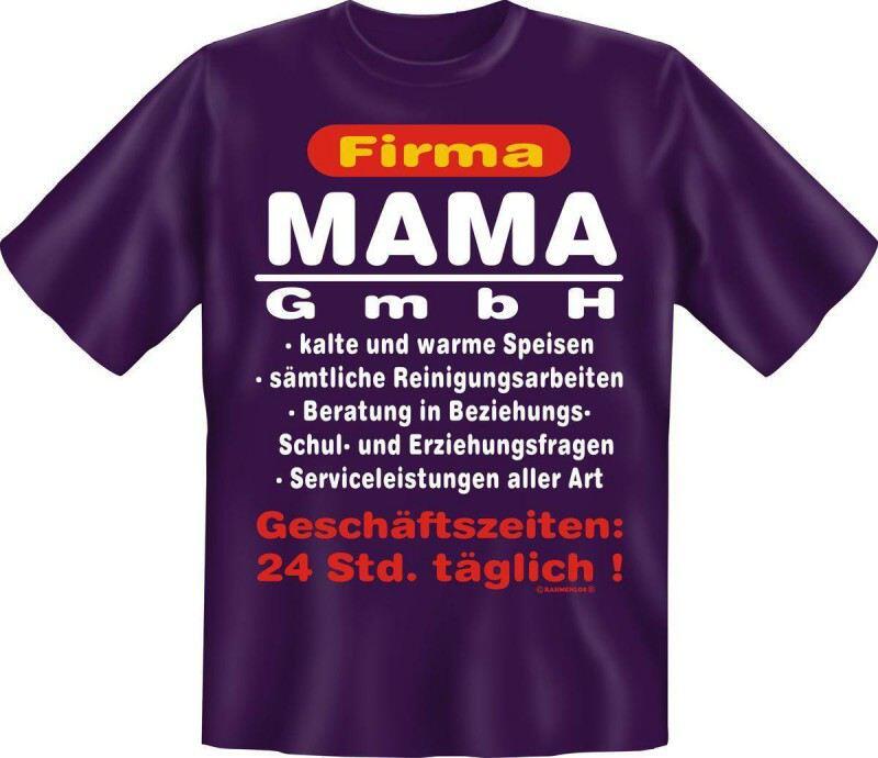 Fun-Shirt mit Spruch: FIRMA MAMA GMBH