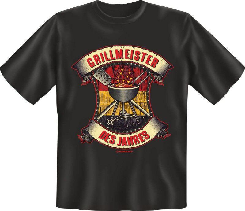 Fun-Shirt mit Spruch: GRILLMEISTER DES JAHRES