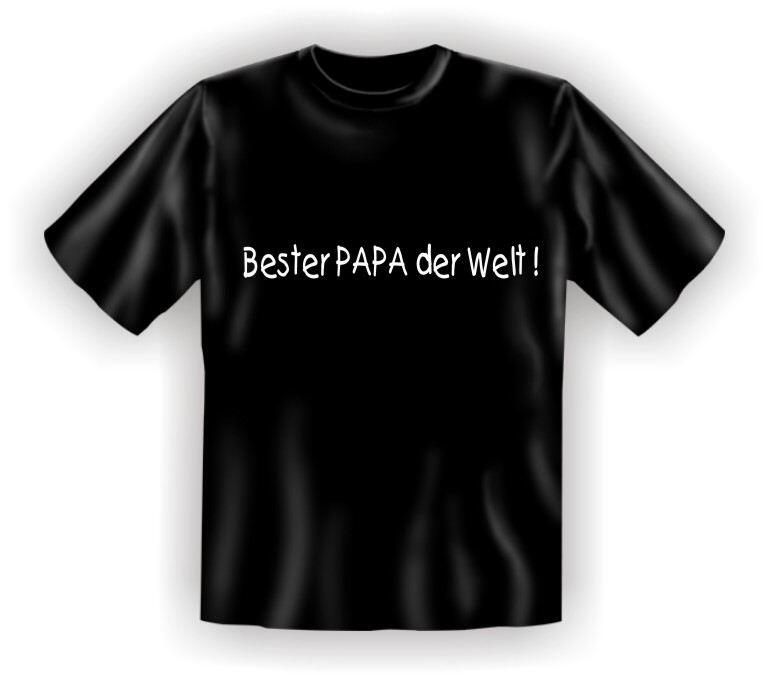 Fun-Shirt mit Spruch: BESTER PAPA DER WELT