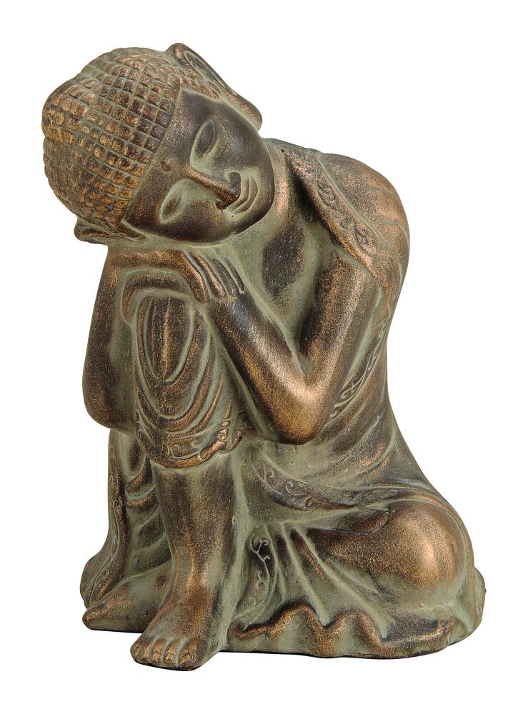 Dekofigur Buddha Ton sitzend