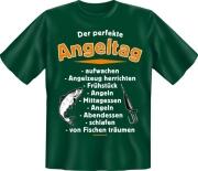 T-Shirt perfekte Angeltag Fun Shirt Sprüche Angler angeln Fisch