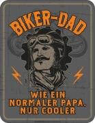 Blechschild BIKER DAD Papa Vater Spruch Schild Blech Motorrad