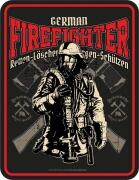 Blechschild GERMAN FIREFIGHTER Feuerwehrmann Feuerwehr