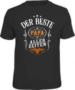Fun Shirt DER BESTE PAPA ALLER ZEITEN T-Shirt Spruch witzig Geschenk