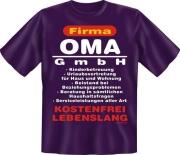 Fun Shirt FIRMA OMA GMBH Großmutter T-Shirt Spruch