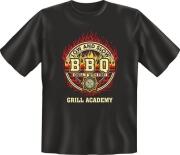 Fun Shirt BBQ GRILL ACADEMY grillen T-Shirt Spruch