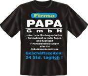 Fun Shirt FIRMA PAPA GMBH Vater DAD T-Shirt Spruch
