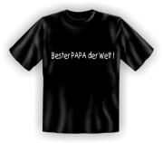 Fun Shirt BESTER PAPA DER WELT Vater Dad T-Shirt Spruch witzig Geschenk