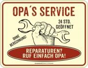 Magnet Kühlschrankmagnet Opas Service