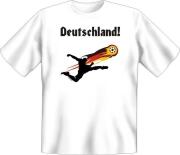 T-Shirt Deutschland Fussball Ball Flagge