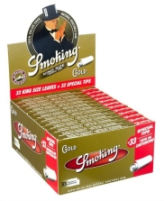 Smoking GOLD King Size SLIM Papier + Filtertips Zigarettenpapier