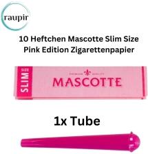 raupir Set 10 Heftchen Mascotte Slim Size Pink Edition Zigarettenpapier