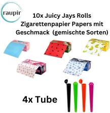 raupir Set 10 Heftchen Juicy Jays Rolls Papers mit Geschmack