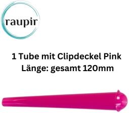 raupir Set 10 Heftchen Elements King Size Slim Pink mit Filtertips Zigarettenpapier