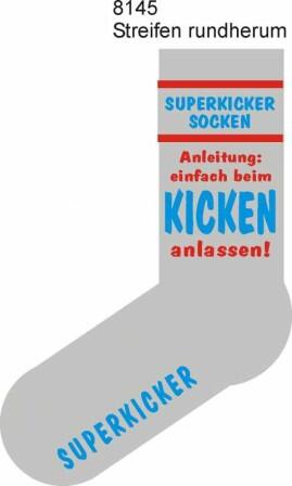 Socken FUN SUPERKICKERSOCKEN Anleitung:einfach beim KICKEN