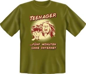 Fun Shirt Teenager ohne Internet
