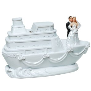 Spardose Hochzeit Schiff mit Brautpaar