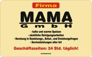 Frühstücksbrettchen "Firma MAMA GmbH" Schneidebrett / Brettchen aus Resopal, Kult für die tollste Mutter