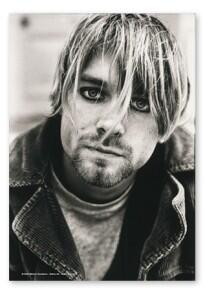 Flagge / Fahne Kurt Cobain Portrait, Fahne Nirvana