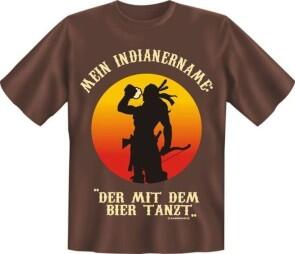T-Shirt MEIN INDIANERNAME DER MIT DEM BIER TANZT