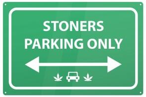 Blechschild Stoners Parking only
