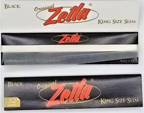 Zetla Black King Size Slim Zigarettenpapier Blättchen Papers