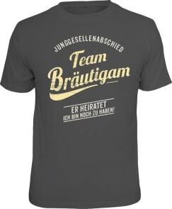 T-Shirt Junggesellenabschied Team Bräutigam NOCH ZU HABEN