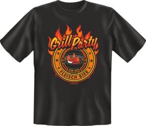 Fun-Shirt mit Spruch: GRILL PARTY