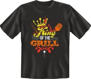 Fun-Shirt mit Spruch: KING OF THE GRILL