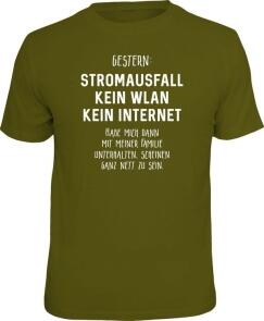 T-Shirt STROMAUSFALL KEIN WLAN KEIN INTERNET