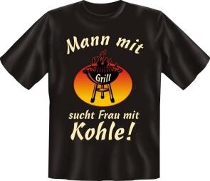 T-shirt Mann mit Grill