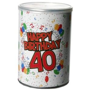 Geschenkdose 40. Geburtstag