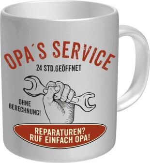 Tasse mit Fun Spruch: OPAS SERVICE