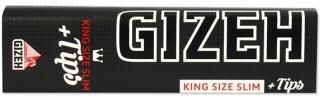 Gizeh Extra Fine (Black) King Size Slim Papier mit Tips