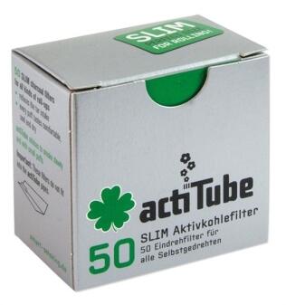 actiTube Aktivkohlefilter Slim 50er Pack 7mm